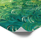 Vincent Van Gogh Gemälde Grüne Weizenfeld Poster (Ecke)