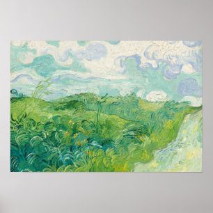 Vincent Van Gogh Gemälde Grüne Weizenfeld Poster