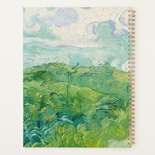 Vincent Van Gogh Gemälde Grüne Weizenfelder Planer (Rückseite)
