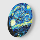 Vincent van Gogh Gemälde, Starry Night Große Wanduhr (Winkel)