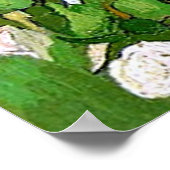 Vincent Van Gogh Gemälde, Still Life-Pink Roses, Poster (Ecke)