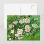 Vincent Van Gogh Gemälde, Still Life-Pink Roses, Postkarte (Vorne/Hinten)
