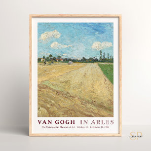 Vincent van Gogh Gepflügte Felder Kunstdruck Vinta Poster