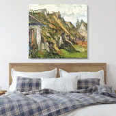 Vincent van Gogh | Gestrickte Hütten in Chaponval Leinwanddruck (Insitu (Schlafzimmer))