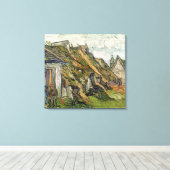 Vincent van Gogh | Gestrickte Hütten in Chaponval Leinwanddruck (Insitu (Holzboden))