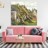 Vincent van Gogh | Gestrickte Hütten in Chaponval Leinwanddruck (Insitu (Wohnzimmer))