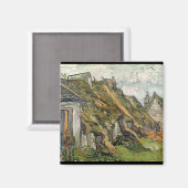 Vincent van Gogh | Gestrickte Hütten in Chaponval Magnet (Vorderseite/Rückseite)