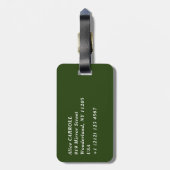 Vincent van Gogh - Giant Peacock Moth Gepäckanhänger (Rückseite vertikal)