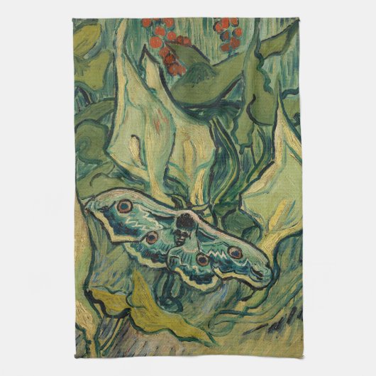 Vincent van Gogh - Giant Peacock Moth Geschirrtuch (Vertikal)