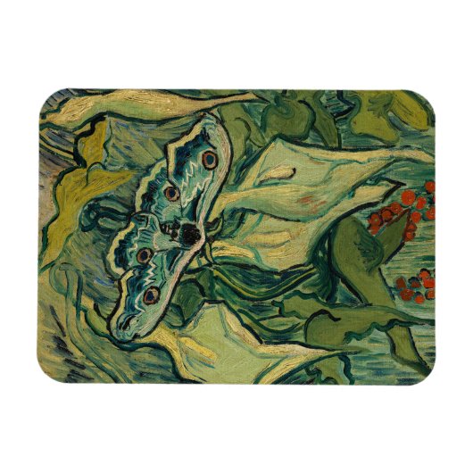Vincent van Gogh - Giant Peacock Moth Magnet (Horizontal)