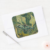 Vincent van Gogh - Giant Peacock Moth Quadratischer Aufkleber (Umschlag)