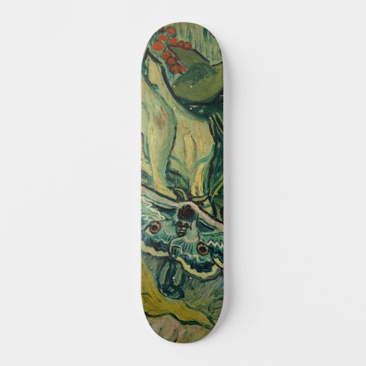 Vincent van Gogh - Giant Peacock Moth Skateboard (Vorderseite)