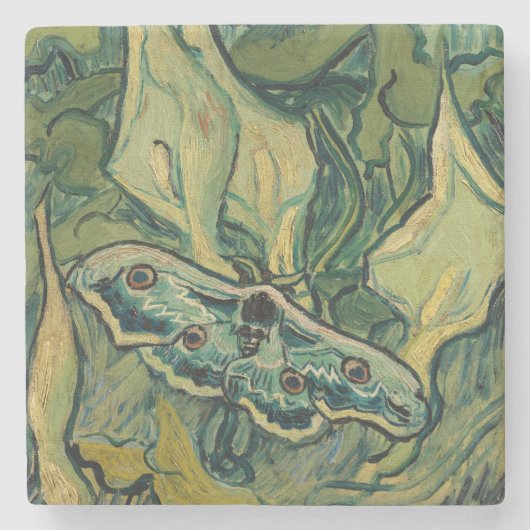 Vincent van Gogh - Giant Peacock Moth Steinuntersetzer (Vorderseite)