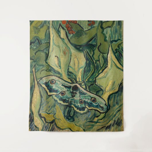 Vincent van Gogh - Giant Peacock Moth Wandteppich (Vorderseite)