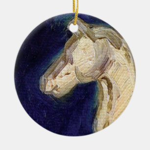 Vincent Van Gogh - Gipsstatuette eines Pferdes Keramik Ornament