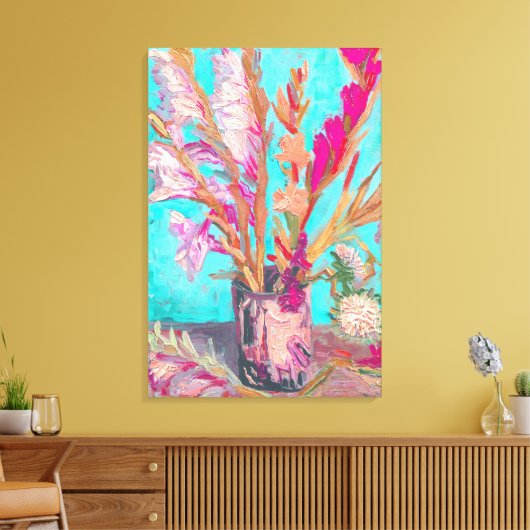 Vincent van gogh gladiolus portrait fine art leinwanddruck (Insitu (Wohnzimmer))