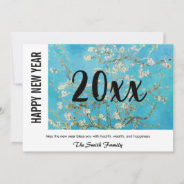 Vincent van Gogh - Glückliches neues Jahr / Almond Feiertagskarte