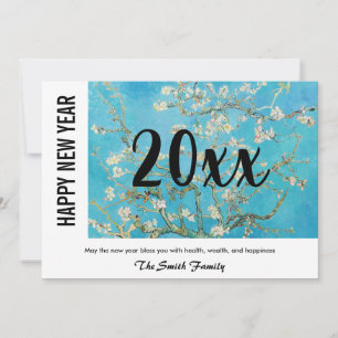 Vincent van Gogh - Glückliches neues Jahr / Almond Feiertagskarte