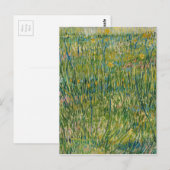Vincent van Gogh - Grasfläche Postkarte (Vorne/Hinten)