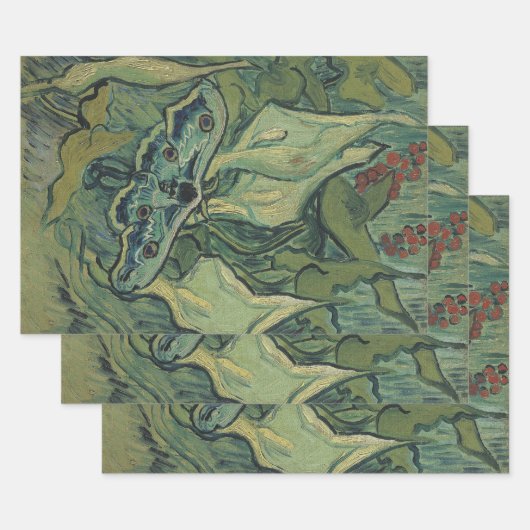 Vincent van Gogh - Great Peacock Moth Geschenkpapier Set (Set)