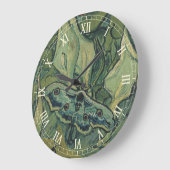 Vincent van Gogh - Great Peacock Moth Große Wanduhr (Winkel)
