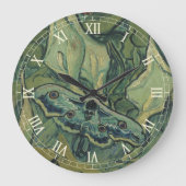 Vincent van Gogh - Great Peacock Moth Große Wanduhr (Vorderseite)