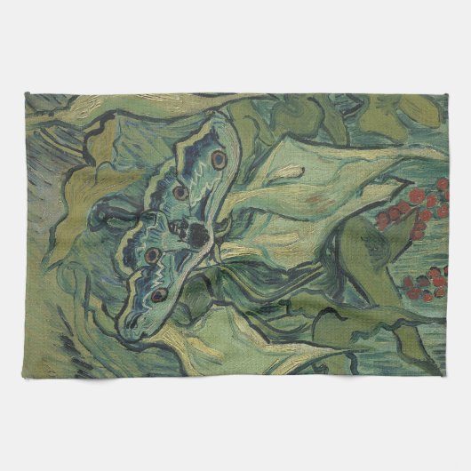Vincent van Gogh - Great Peacock Moth Handtuch (Horizontal)