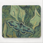 Vincent van Gogh - Great Peacock Moth Mousepad<br><div class="desc">Die Große Pfauenmotte (1889) von Vincent van Gogh ist eine Vintage Kunst noch Leben Post-Impressionismus Naturmalerei. Ein Insekt, die Kaisermotte, in einem Frühjahrsgarten mit Calla Lily Blume und anderen Pflanze. Van Gogh nannte es eine "Totenkopfmotte" und malte einen Schädel auf der Rückseite seines Körpers. Über den Künstler: Vincent Willem van...</div>