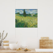 Vincent Van Gogh Green Field Painting Print Poster (Küche)