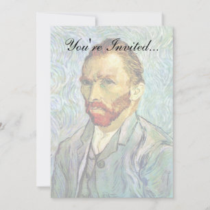 Vincent Van Gogh - Green Self-Portrait Fine Art Einladung