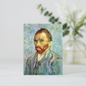 Vincent Van Gogh - Green Self-Portrait Fine Art Postkarte (Stehend Vorderseite)