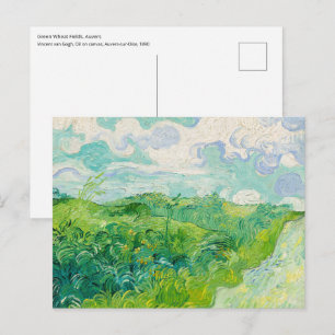 Vincent van Gogh - Green Wheat Field, Auvers Postkarte