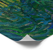 Vincent van Gogh Green Wheat Field mit Cypress Poster (Ecke)