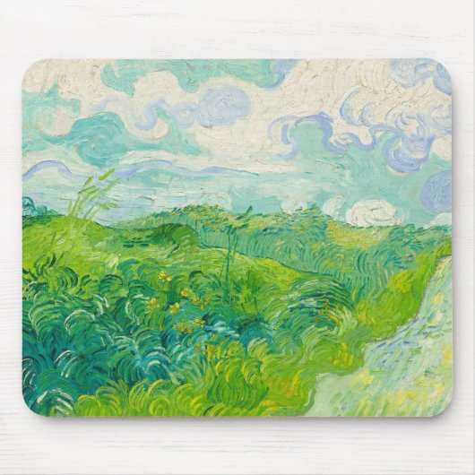 Vincent Van Gogh Green Wheat Fields Art Malerei Mousepad (Vorne)