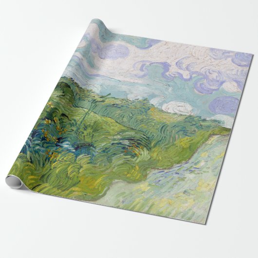 Vincent van Gogh Green Wheat Fields, Auvers Geschenkpapier (Ungerollt)