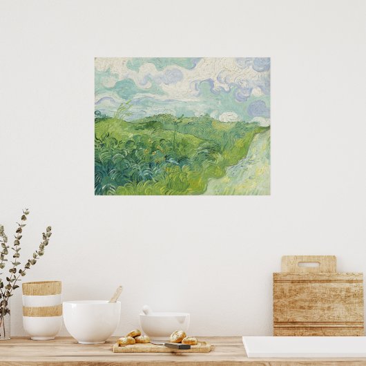 Vincent van Gogh Green Wheat Fields, Auvers Poster (Küche)