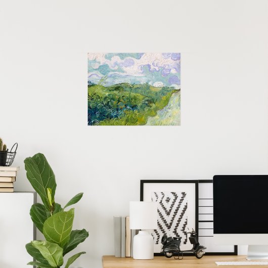 Vincent van Gogh Green Wheat Fields, Auvers Poster (Heimbüro)