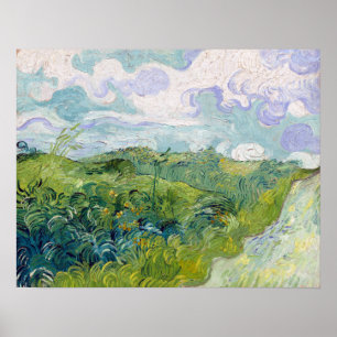 Vincent van Gogh Green Wheat Fields, Auvers Poster