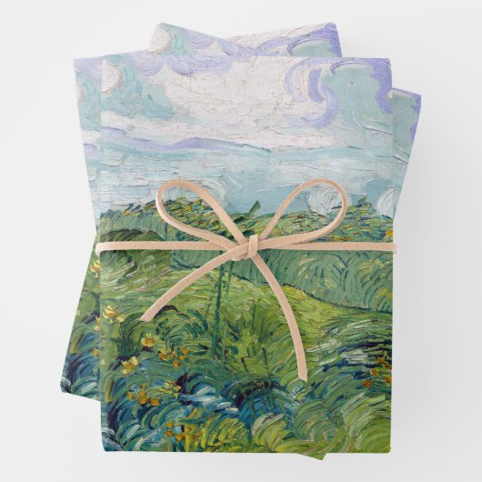 Vincent van Gogh Green Wheat Fields, Auvers Poster Geschenkpapier Set (Beispiel)