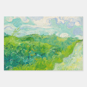 Vincent Van Gogh Green Wheat Fields Kunstmalerei Geschenkpapier Set
