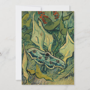 Vincent van Gogh - Großer Pfauenspinner Dankeskarte