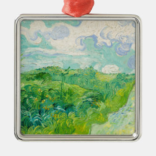 Vincent van Gogh - Grüne Weizenfelder, Auvers Ornament Aus Metall
