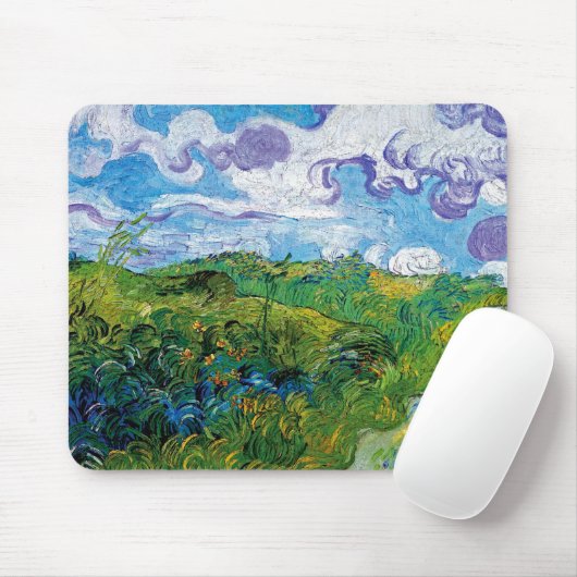 Vincent Van Gogh - Grüne Weizenfelder in Auvers Mousepad (Mit Mouse)