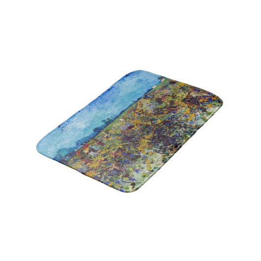 Vincent van Gogh - Grüner Weinberg Badematte (Schrägansicht)