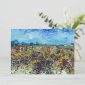 Vincent van Gogh - Grüner Weinberg Einladung (Stehend Vorderseite)