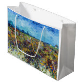 Vincent van Gogh - Grüner Weinberg Große Geschenktüte (Vorderseite Schrägansicht)