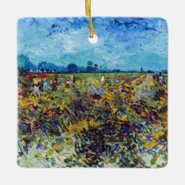 Vincent van Gogh - Grüner Weinberg Keramikornament