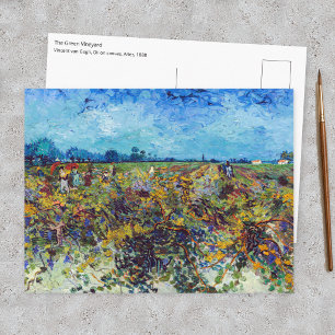 Vincent van Gogh - Grüner Weinberg Postkarte