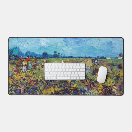 Vincent van Gogh - Grüner Weinberg Schreibtischunterlage (Tastatur & Maus)