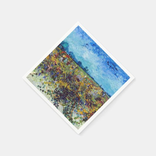 Vincent van Gogh - Grüner Weinberg Serviette (Ecke)